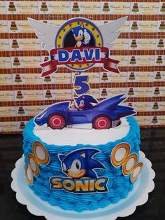 sonic the hedgehog birthday cake