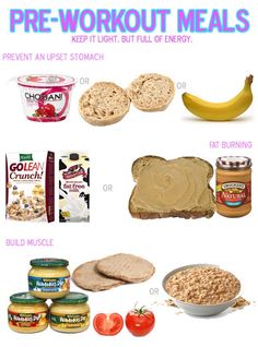 Workout Meals, Snack Hacks, Pre Workout Food, Sport Nutrition, Upset Stomach, Eating Clean