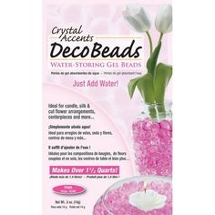 crystal accents deco beads water - storing gel beads, just add water for candles