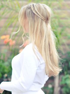 easy enough. Tiny Braid Hairstyles, Rope Braided Hairstyle, Rope Braids, Natural Wedding Hairstyles, Braided Hair Tutorial, Hair Bun Tutorial, Cute Braided Hairstyles, Wedding Hair Inspiration, Side Braid