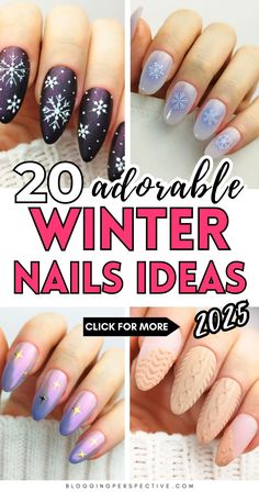 These winter nails are all about style and flair! From winter nails 2024 to winter nails 2025, explore winter nail designs and winter nail art that fit every vibe. Perfect for January nails or late winter nails, these styles are a must-try. Check out these winter nail inspo and trendy nails now! Winter Nail Ideas, Snow Nails, Festive Nail Designs, December Nails, January Nails, Nail Colors Winter, Sweater Nails, Nail Design Inspiration, Blue Nail Designs