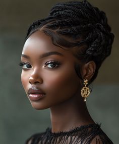 👱 Sleek Wedding Guest Braided Hairstyles Glamorous Braids Updo Hairstyle Woman With Braids, Fulani Braids, Black Braids, American Beauty, Model Hair, African Women, Braid Styles, Beautiful Black Women