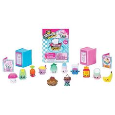 the littlest shopkins toys are all in their boxes and ready to be played