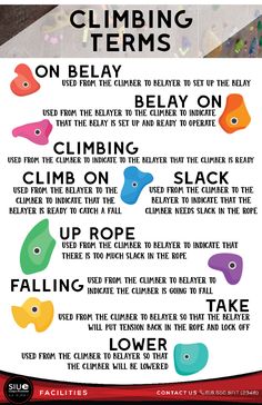 a poster with instructions on how to use the climbing items for children's activities