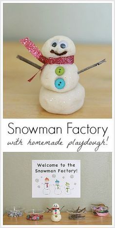 the snowman factory website is displayed on an iphone device, with buttons and stickers attached to it