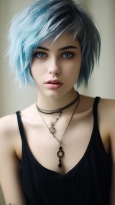 Punk Rock Bob Haircut, Edgy Female Haircut, Womens Punk Hair, Short Punk Hair Women, Punk Bob Haircut, Emo Hairstyles For Women, Emo Hairstyles Short