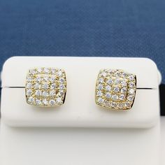 "14k Gold Plated Cubic Zircon Earrings, Inus1br315 Metal: Gold Plated Over Brass Stone: Cubic Zircon Made With Best Quality Material Message Me For Bundle Or Any Query. Gift For Christmas, Birthday, Vacation, Mother's Day, Valentine's Day, Wedding, Engagement , Bridal, Promise, Anniversary, Etc. Thank You For Visitng!" Formal Yellow Gold Cubic Zirconia Cluster Earrings, Formal Yellow Gold Cluster Earrings With Cubic Zirconia, Anniversary Cluster Earrings With Pave Setting In Cubic Zirconia, Formal 14k Gold Earrings With Pave Setting, Yellow Gold Cubic Zirconia Cluster Earrings, Yellow Gold Cluster Earrings With Cubic Zirconia, 14k Gold Pave Setting Earrings For Anniversary, Gold Cubic Zirconia Cluster Earrings, Yellow Gold Cubic Zirconia Cluster Earrings With Halo Design