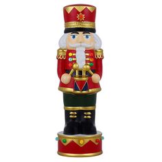 a christmas nutcracker is shown on a white background