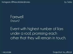 an image with the words farewell in white and black text on a dark blue background that reads, event with highest number of fliers under a roof, promoting each other