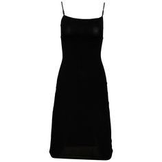 2000s Gucci Black Knit fitted dress with thin strap. Size 0/2 ***small flaws ( see last pic attached) Gucci Dress Gowns, Gucci Black Dress, Tom Ford Dress, Gucci By Tom Ford, Prada Dress, Ford Black, Gucci Dress, Spaghetti Strap Mini Dress, Spaghetti Strap Dress