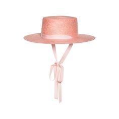 Pink braided bolero straw hat with long grosgrain ribbon ties. The Sophia comes in a classic round Bijou Van Ness hat box. Coquette Accessories, Sophia Rose, Png Clothes, Outfit Collection, Pink Accessories, Hat Box, Love Languages, Ribbon Tie, Dressy Casual