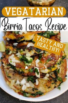 Mexican Vegetarian Pinto bean Birria tortilla tacos Recipes With Pinto Beans, Tacos Vegan, Pinto Bean Recipes, Pinto Bean, Birria Tacos