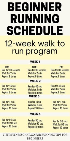 Beginner running schedule Beginner Running Schedule, Running For Beginners Schedule, Running Schedule For Beginners, Leg Strength Training, Beginner Running Plan, From Walking To Running, Walking To Running, Running Workout Plan