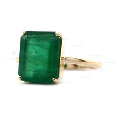 Emerald-Cut Emerald Ring Solid 14K Yellow Gold Genuine 4 Ct. Zambian Emerald Gemstone Engagement Ring Certified Emerald Jewelry * SKU: SGR01686 * Made to Order. * Gold Purity: 14K Solid Yellow Gold (stamped) * Custom Gold Color: Yellow, Rose, White Gold * Custom Gold Purity: 14K/18K (Charges Apply) * Emerald Weight: 4.00 Ct. Product Measurements:- Ring Size: 3 to 10 (All sizes available) ✦ Size can be customized as per your request, please mention the required size in buyer notes (Charges may ap Classic 14k Gold Gemstones With Prong Setting, Fine Jewelry 14k Gold Emerald Ring With Center Stone, Emerald Ring With Prong Setting In 14k Gold, 14k Gold Gia Certified Rings With May Birthstone, 14k Gold Emerald Cut Gemstones Fine Jewelry, 14k Gold Gia Certified Emerald Ring Gift, Emerald Cut Gemstones In 14k Gold, Gia Certified 14k Gold Emerald Ring Gift, 14k Gold Gia Certified Emerald Ring For May Birthstone