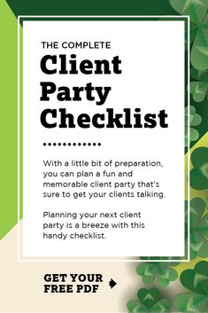 the complete client party checklist