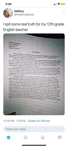 someone wrote this letter to their teacher on twitter for the first time in two years