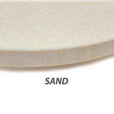 an image of a sand board with the words sand on it and two different sides