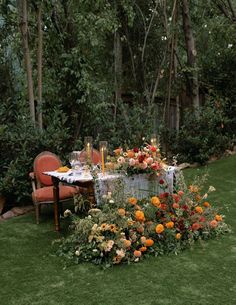 A Whimsical Wedding at The Gardens at Sutter Creek Whimsical Garden Wedding, Orange Photo, Wedding Color Palette Summer, Queens Wedding, Late Summer Wedding, Whimsical Wedding Decorations, Late Summer Weddings, Wedding In California, Warm Color Palette