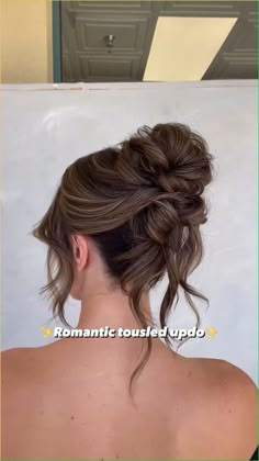 High Neck Dress Hair, Tousled Updo, Bridesmaid Hair Inspo, Easy Hairstyles For Thick Hair, Guest Hair, Hair Bun Tutorial, Bridesmaid Hair Makeup, Wedding Guest Hairstyles, Easy Hair Updos