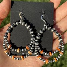 Southwestern Sterling Silver Orange Spiny Oyster Pearls Double Loop Earrings 2.5 Inch Best Offers Accepted! Oyster Pearl, Loop Earrings, Spiny Oyster, Jewelry Earrings Studs, Sterling Silber, Jewelry Earrings Dangle, Etsy Earrings, Dangle Drop Earrings, Dangle Earrings