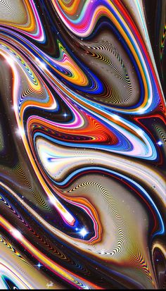 an abstract background with multicolored lines and swirls