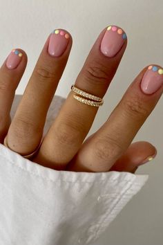 Short Gel Nails, Modern Nails, Cute Gel Nails, Pink Nail, Short Nail Designs, Manicure Y Pedicure, Minimalist Nails, Chic Nails, Short Acrylic Nails