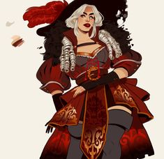 White Hair Beauty, Armor Clothing, Fantasy Portraits, Dungeons And Dragons Characters, Fantasy Concept Art, Fantasy Illustration, Female Character Design, Fantasy Clothing, Dnd Characters