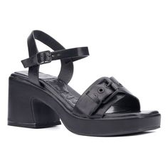 Update your summer style with these Olivia Miller Slay women's platform heels. Click this FOOTWEAR GUIDE to find the perfect fit and more! Update your summer style with these Olivia Miller Slay women's platform heels. Click this FOOTWEAR GUIDE to find the perfect fit and more! FEATURES Chunky buckle band design Block heel Durable rubber outsole Ankle buckle closure for a secure fitDETAILS Polyester upper and lining TPR outsole Square toe Buckle closure Padded footbed 3-in. heel 1.50-in. platform Summer Chunky Platform Block Heels With Open Heel, Black Chunky Platform Block Heels For Summer, Summer Black Chunky Platform Block Heels, Summer Chunky Platform Block Heels, Summer Wedge Heel Block Heels With Buckle Closure, Summer Wedge Block Heels With Buckle Closure, Modern Summer Heels With Buckle Closure, Casual Platform Block Heels For Summer, Modern Heels With Buckle Closure For Summer