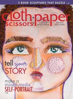 a magazine cover with an image of a woman's face on the front page