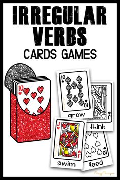 irregular and irregular verbs cards game