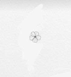 a single flower is shown in the middle of a white paper background with water droplets on it