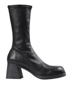 Soft Leather.no appliqués, solid color, zipper closure, square toeline, square heel, leather lining, leather sole, contains non-textile parts of animal origin.Boot length 9.95 inches, Boot width 9.36 inches, Heel height 2.73 inches, Platform height 0.58 inches Womens Knee Boots, Knee Boots Black, Square Toe Heels, Black Square, Boots Black, Boot Shoes Women, Knee Boots, Soft Leather, Black Boots