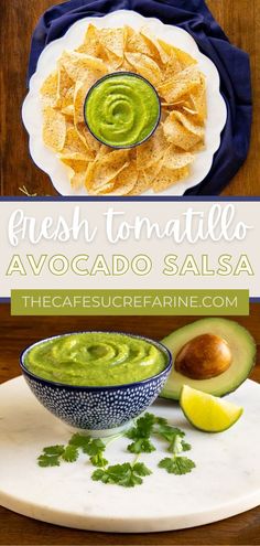 fresh tortilla avocado salsa is an easy and delicious appetizer