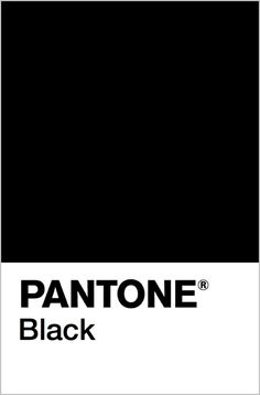 the pantone black logo is shown