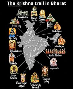 the krsna trail map with all its major cities and their respective towns in india