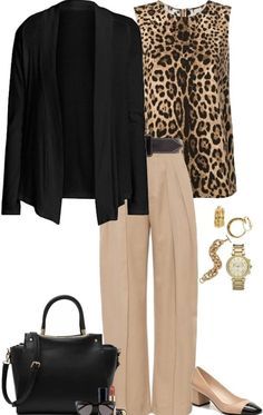 Leopard Print Top Outfit Work Wear, Fall 2024 Work Outfits, Work Outfits Women Plus Size Office Wear, Camel Pants Outfit Work, Fall Fashion Outfits 2024, Mode Ab 50, Office Outfits Women Casual, Stylish Outfits For Women Over 50, Classic Style Outfits