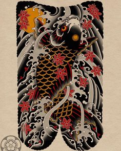 Koi Tattoo, Japanese Koi, Japanese Tattoo, Koi Fish, Tattoo Design, Art Tattoo, Tattoo Designs