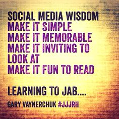 a quote on social media about making it memorable