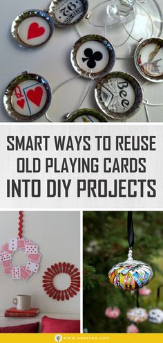 smart ways to reuse old playing cards into diy projects