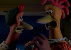 two cartoon characters are talking to each other in the animated version of mr and mrs potatohead