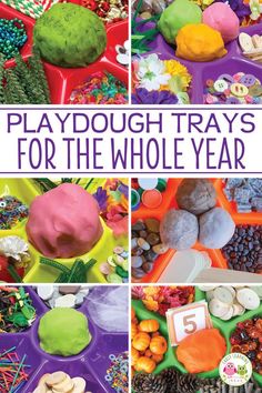 playdough trays for the whole year