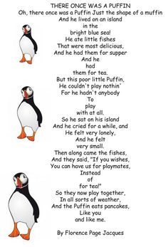 an image of a poem with penguins on it