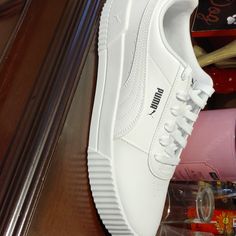 Brand New Women's Platform Puma Sneakers. Nib I Have Sizes 10, 9 1/2, 9, And 8 1/2. Get Them While They Last!!!! Platform Puma Sneakers, Platform Puma, Puma White, Puma Sneakers, Puma Shoes, Pumas Shoes, Shoes Brand, New Woman, Shoe Brands