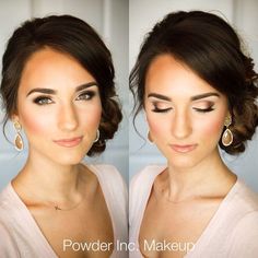 Wedding Hair/Makeup Reference Pics - Album on Imgur Hairstyle Bridesmaid, Amazing Wedding Makeup, Gorgeous Wedding Makeup, Side Bun, Best Wedding Makeup, Makeup Tip, Wedding Makeup Tips, Braut Make-up