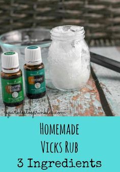 Homemade Vicks Rub with Essential Oils Using only 3 Ingredients Homemade Vicks, Vicks Rub, Homemade Vapor Rub, Vapour Rub, Vapor Rub, Eucalyptus Globulus, Health Tips For Women, Hygiene Products