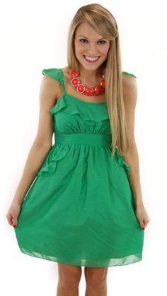 Lawn Party Dress, Green. SO many dresses, so not many places to wear them to justify their purchases. Damn. Garden Party Outfits, Party Dress Green, Garden Party Outfit, Party Bowls, Lawn Party, My Days, Feel Pretty, Little Dresses, Party Outfits