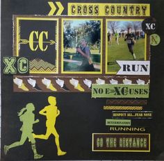 a cross country poster is shown on the wall