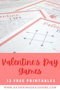 valentine's day games with free printables