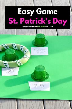 an easy st patrick's day activity for kids to practice counting and number recognition