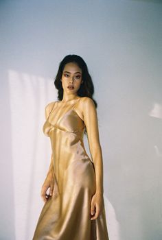 Signature Slip Dress x Stolen Studios — ONARIN Dress Photoshoot, Bridesmaid Style, Silk Midi Dress, Satin Slip, Satin Slip Dress, Silk Satin, Open Back, One Shoulder Dress, Spaghetti Strap